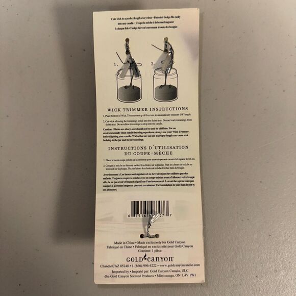 Candle Wick Trimmer Jar Care Scissors Flame Tool Home Accessory Gold Canyon - Picture 2 of 5